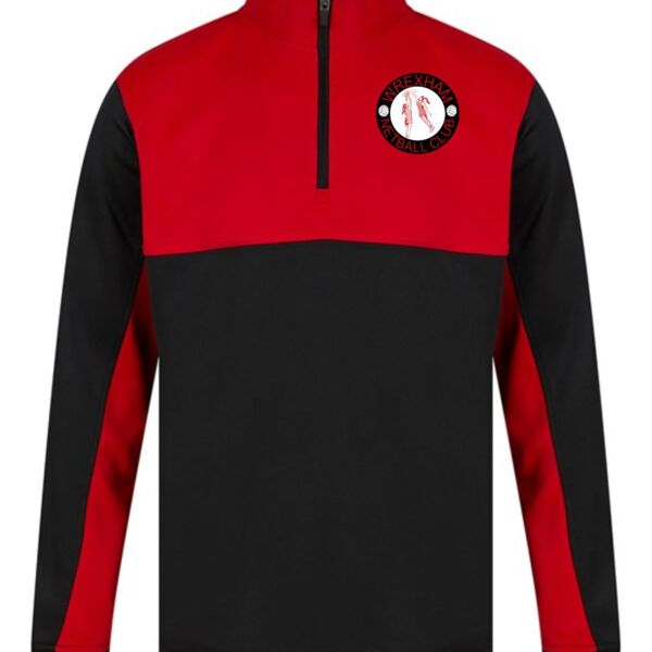 WXM NETBALL CLUB 1/4 Zip top SNR (LV874) Thumbnail