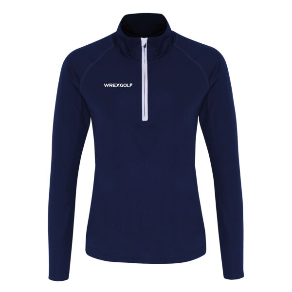 WOMENS Long Sleeved Polyester 1/4 Zip Top Thumbnail