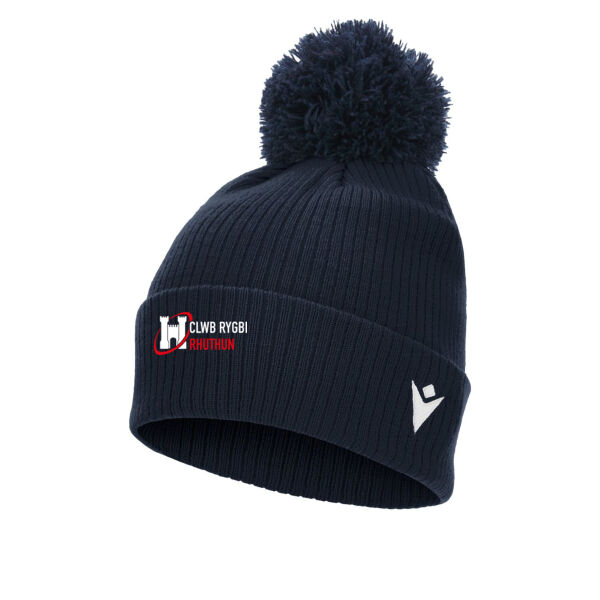 Clwb Rygbi Rhuthun - Snow Pompon Beanie Thumbnail