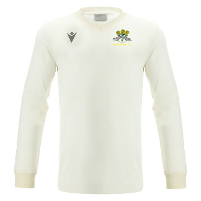 Pontblyddyn CC - Wright Cricket White Match Pullover (JNR) Thumbnail